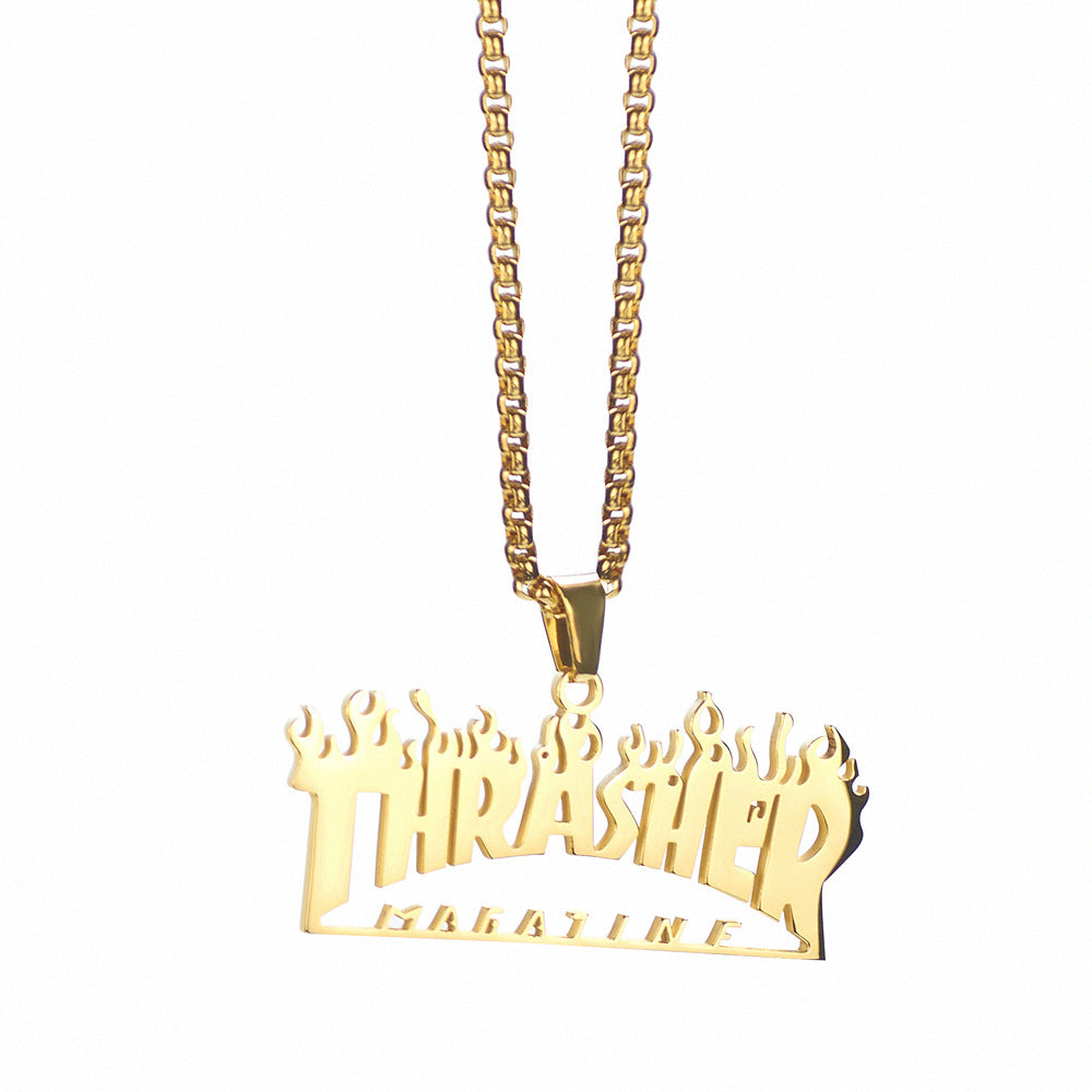 Thrasher Magazine Flame necklace