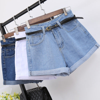 High-Waisted Denim Shorts