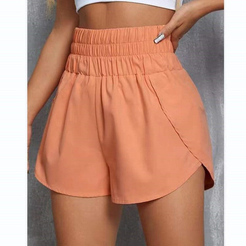 Casual Elastic Loose High Waist Sports Shorts