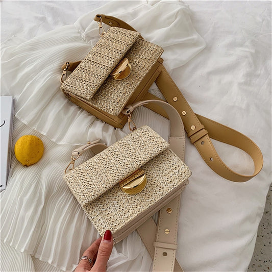 Woven small square bag