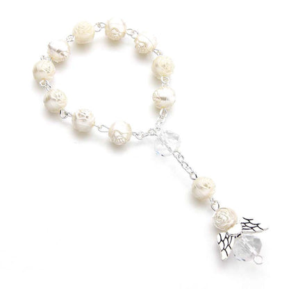 Angel Rosary Christening Baptism Bracelets