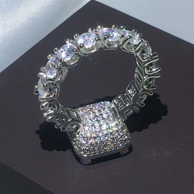 Super Zircon Lady Ring  Marriage Engagement Jewelry