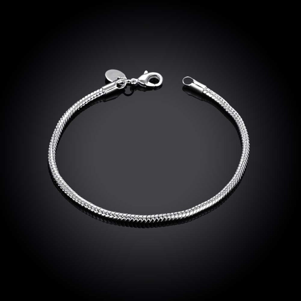 3mm snake bone Bracelet