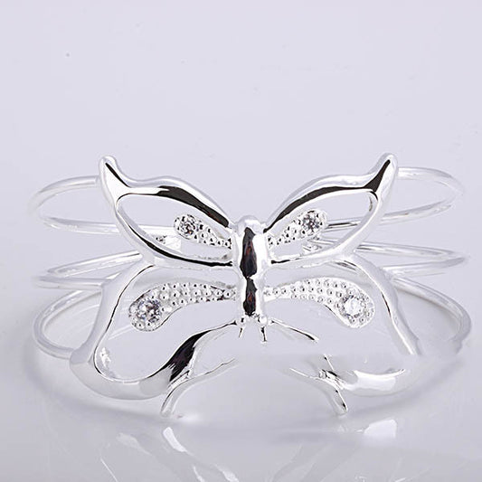 Exquisite Zirconium Crystal Butterfly Bracelet