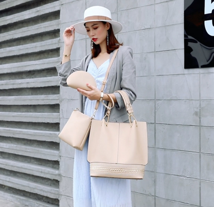 Three-piece shoulder bag