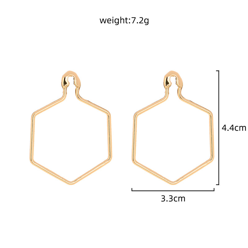 Simple diamond pin earrings