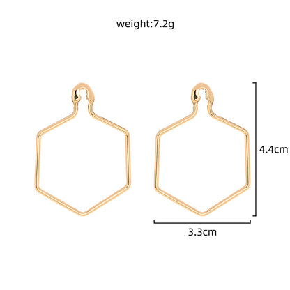 Simple diamond pin earrings