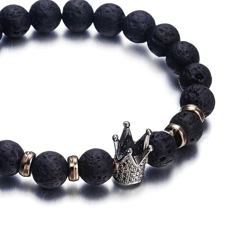 Lava Natural Stone Beads Bracelet