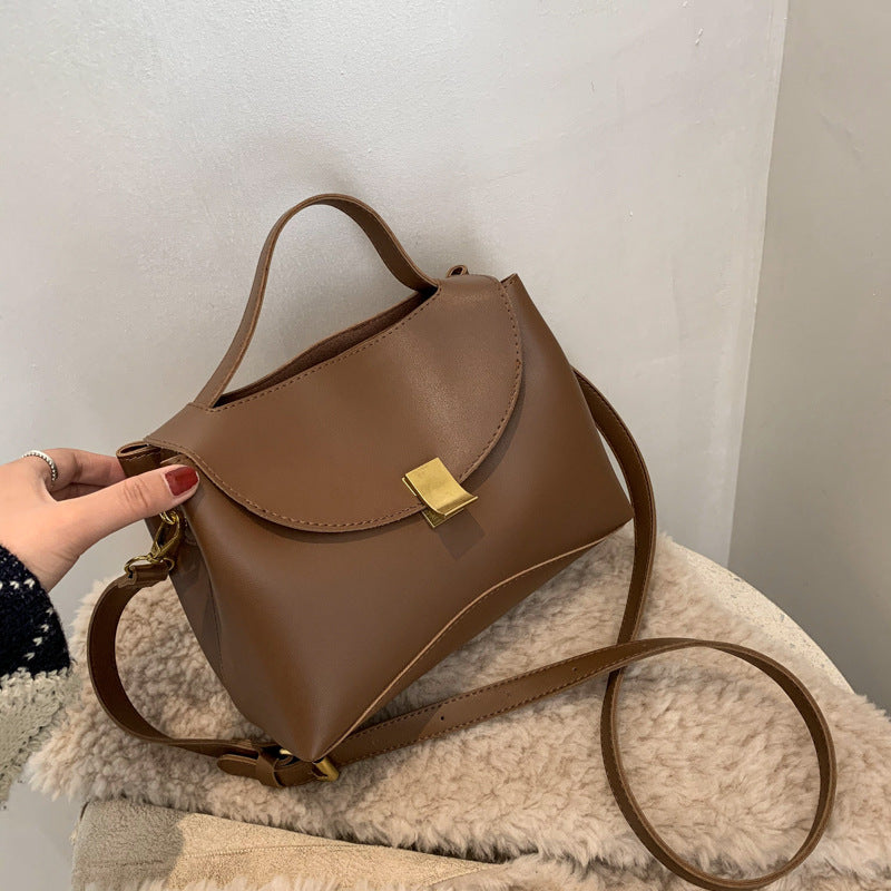 Fashion Leather One-shoulder Flap Bag