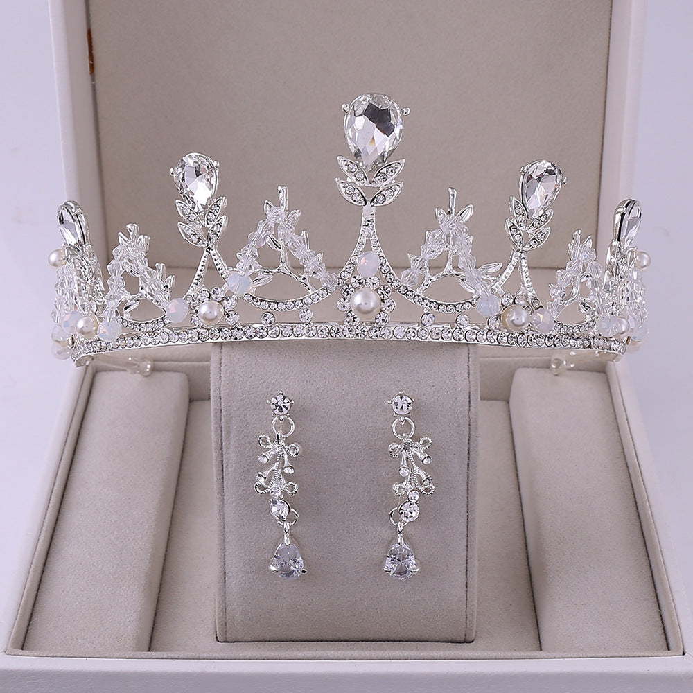 Bridal Crown and Earrings Set