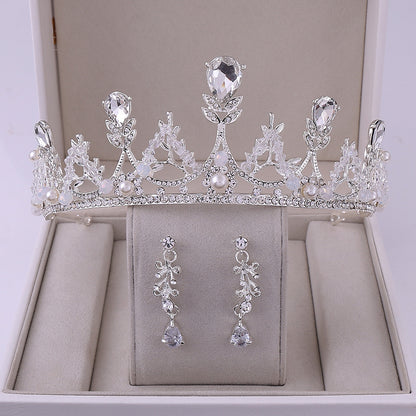 Bridal Crown and Earrings Set