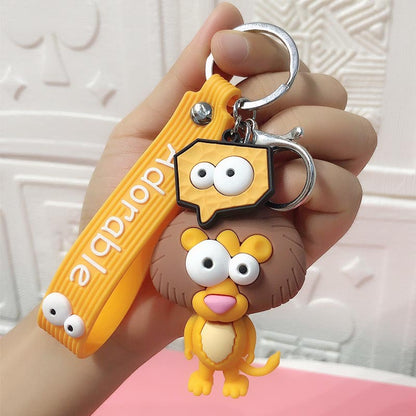 Cute Elephant Keychain Cute Cartoon Cow Car Key Chain