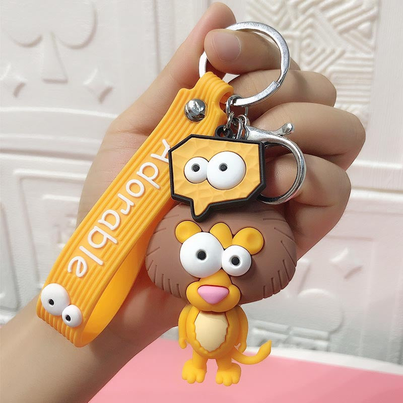 Cute Elephant Keychain Cute Cartoon Cow Car Key Chain