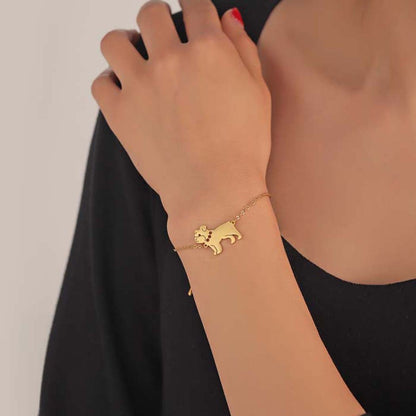 Stainless Steel Pendant Fashionable Cute Bracelet