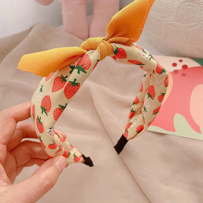 Korean Version Of The New Children's Fabric Print Fruit Headband