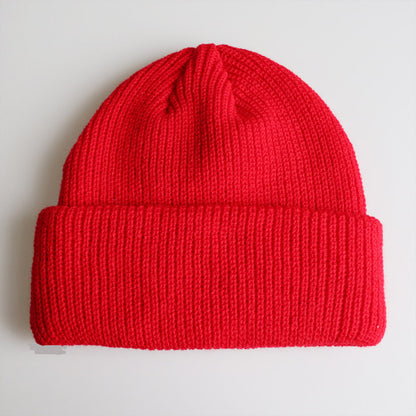 Knitted Woolen Cap Men And Women Melon Leather Cap