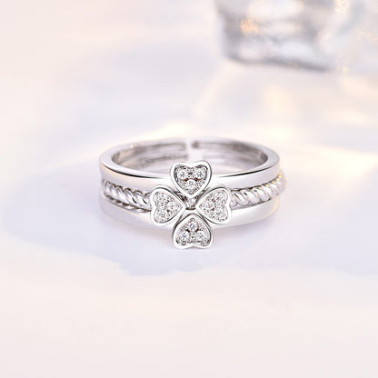 Ring Four-Leaf Clover Ring For Women