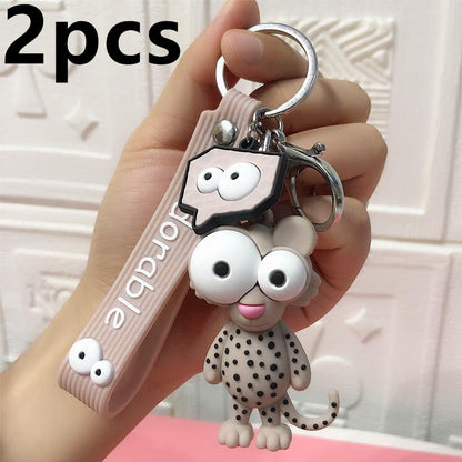 Cute Elephant Keychain Cute Cartoon Cow Car Key Chain