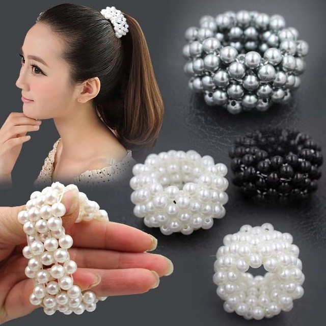 Fashion handmade beaded hair rope