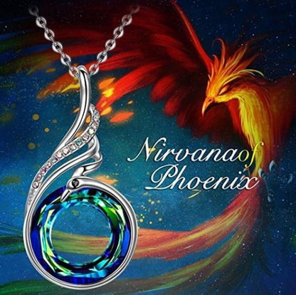 Peacock gradient necklace