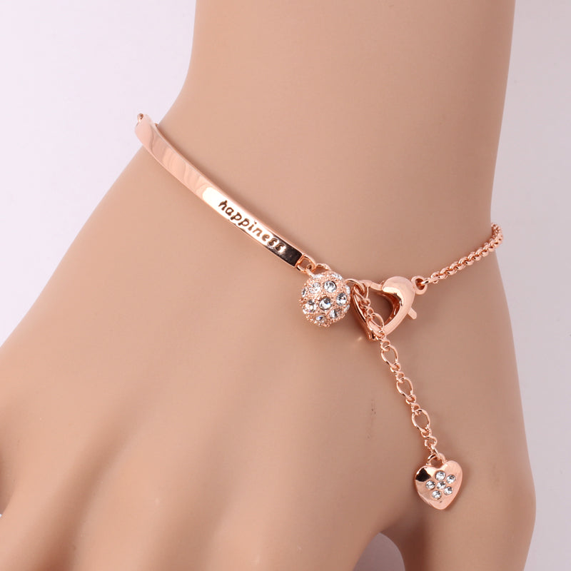 Rose Gold Zircon Bracelet