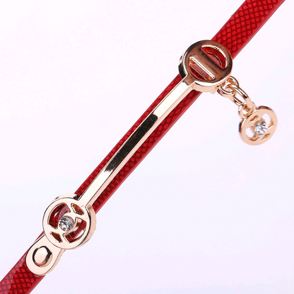 Casual three-ring winding bracelet watch