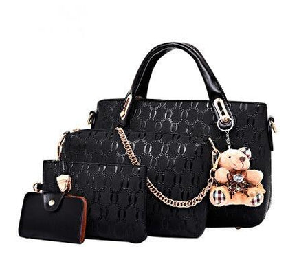 four piece  bag shoulder diagonal handbag