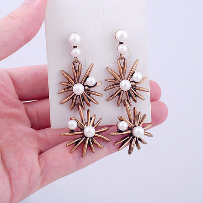 Pearl Alloy Stud Earrings