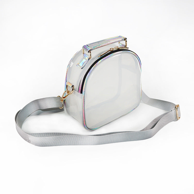 clear crossbody bags Laser Transparent Single Shoulder Crossbody Bag