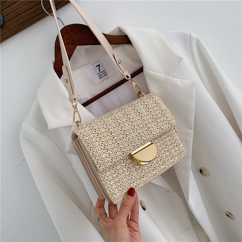 Woven small square bag