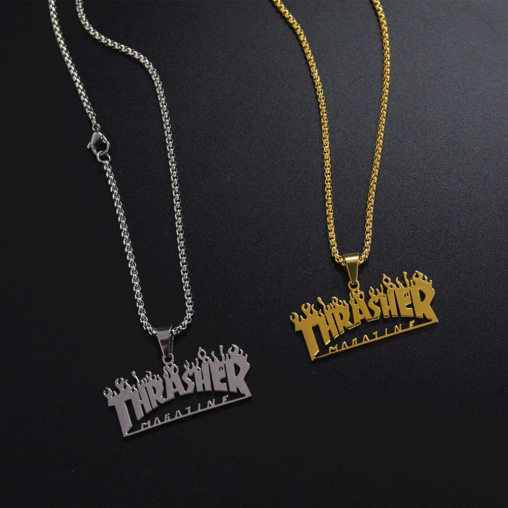 Thrasher Magazine Flame necklace