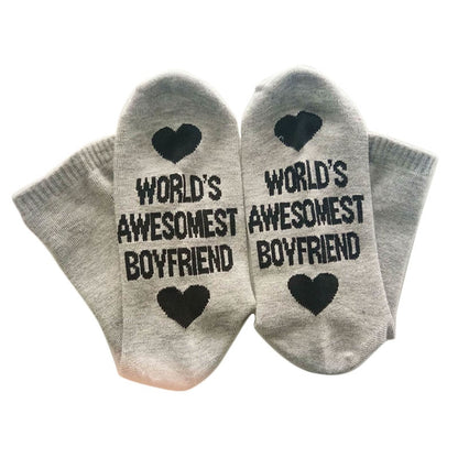 Unisex Men Women Cotton Socks