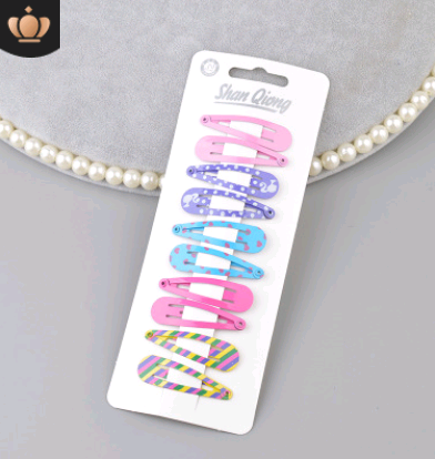 Children's solid color thick BB clip