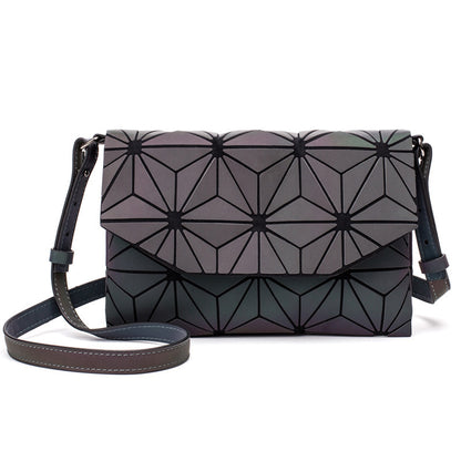 Luminous geometric crossbody bag