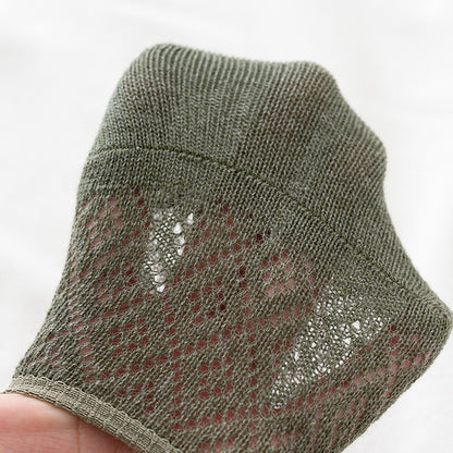 Mesh Short-cut Boat Socks