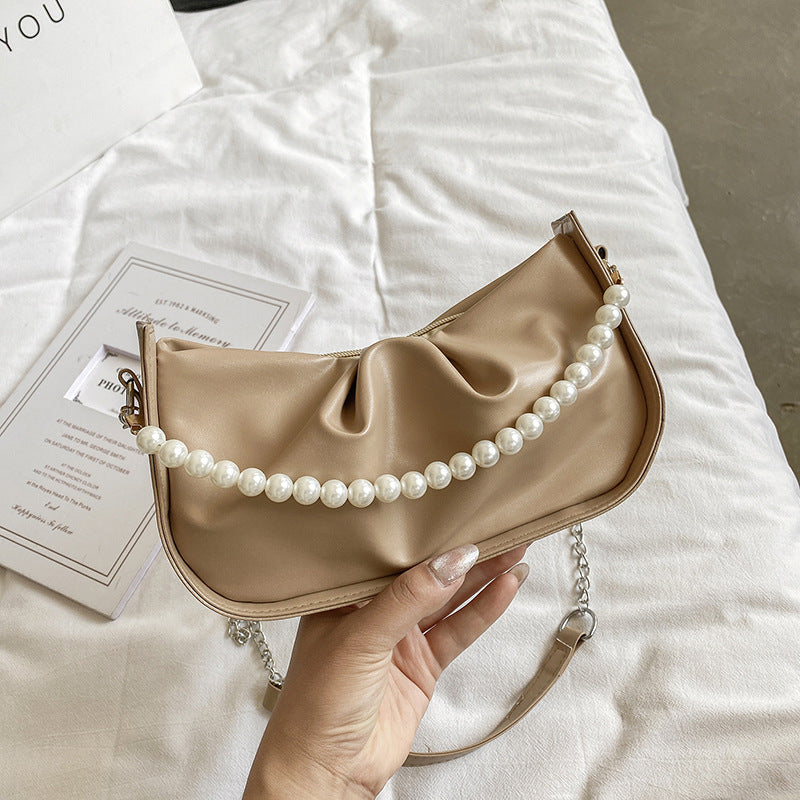 Pearl Chain Underarm Bag