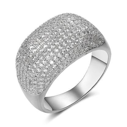 Fashionable Personality Luxury Micro-inlaid Diamond Ring