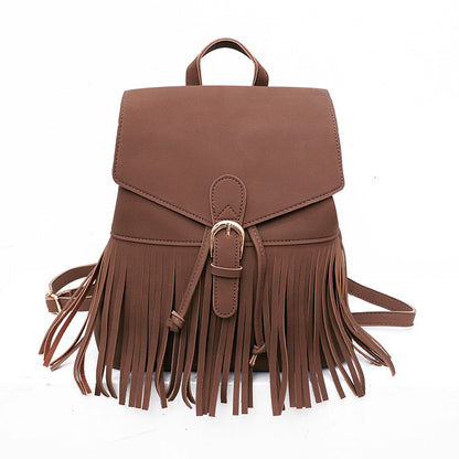 Frosted Tassel Backpack