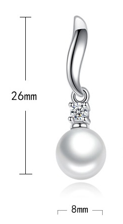 Fringed pearl earring