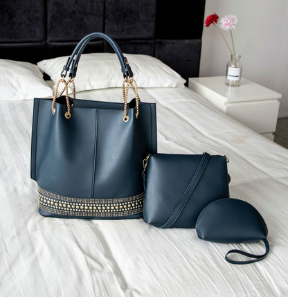 Three-piece shoulder bag