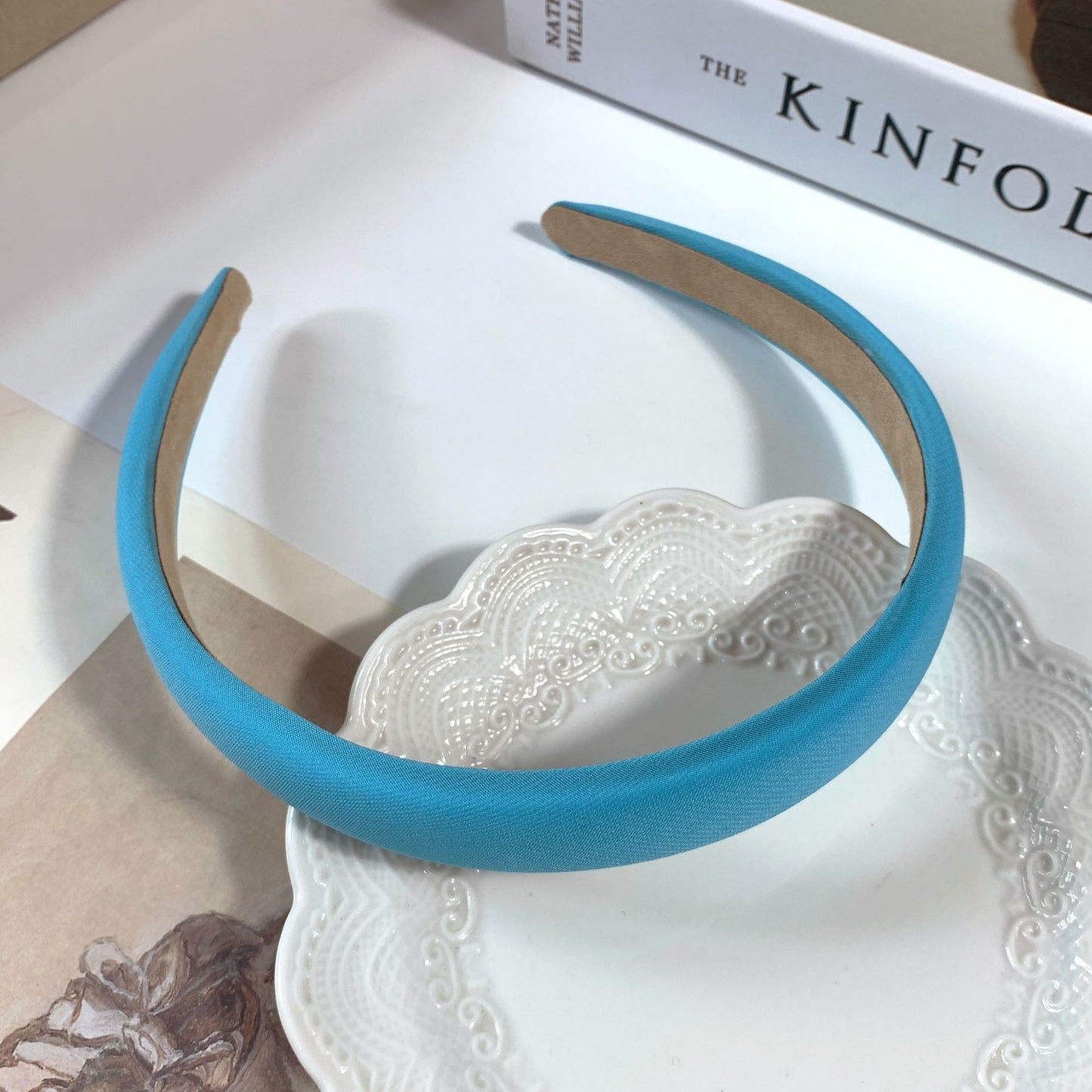 Retro Satin Sponge Headband