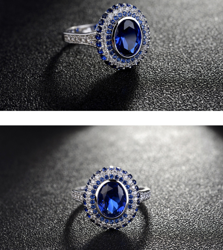 The Vow Ring Sapphire Blue Ring