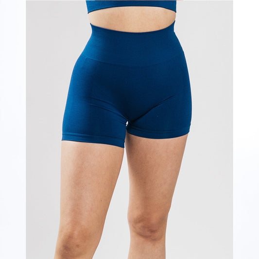 Sports Slim Hip Lift Elastic Tight High Waist Fitness Shorts