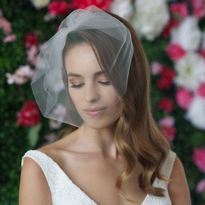 Bridal Veil Mesh Wedding Short Style