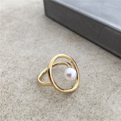 Ring pearl ring