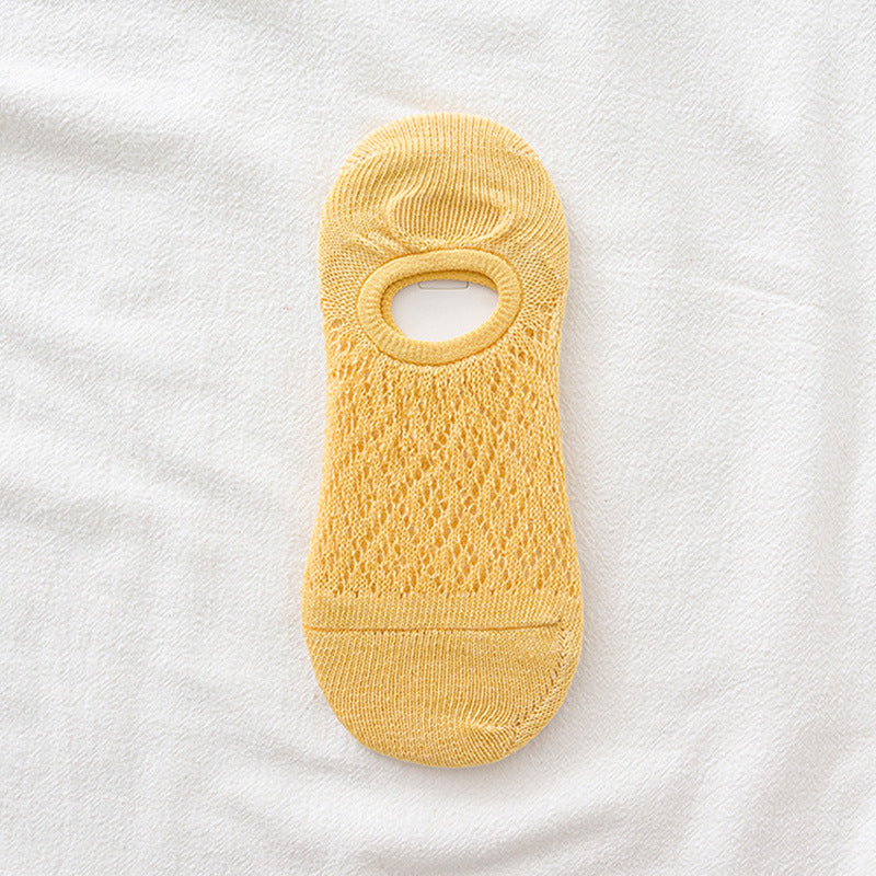 Mesh Short-cut Boat Socks