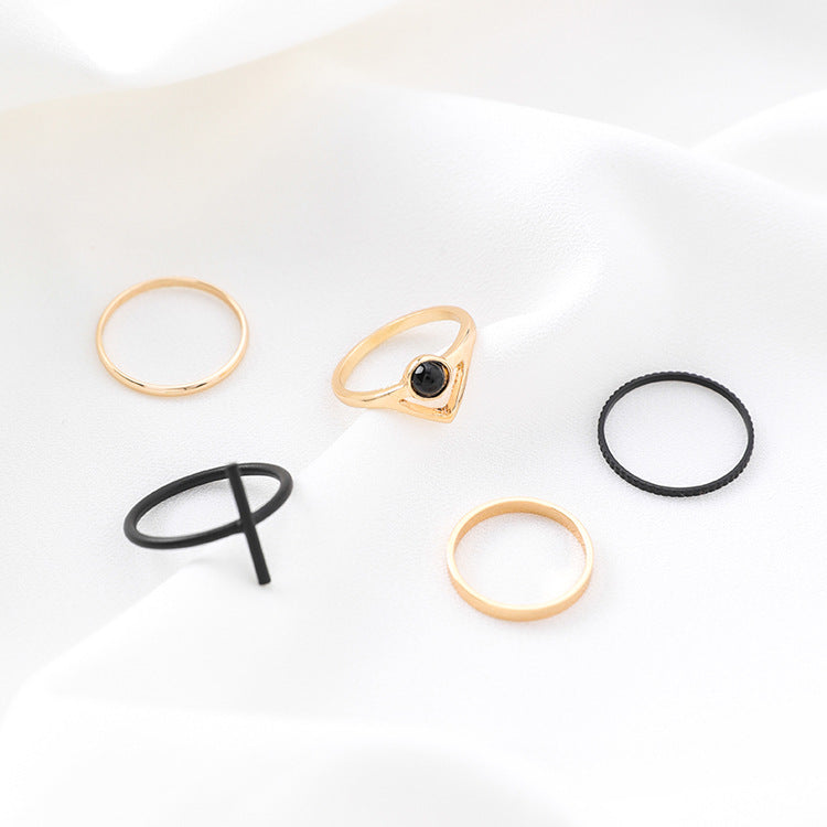 Cross ring set tail ring