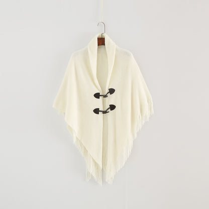 Winter Loose Kimono Cardigan Long Sleeveless Shawl