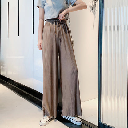 Chiffon trousers straight starry pants