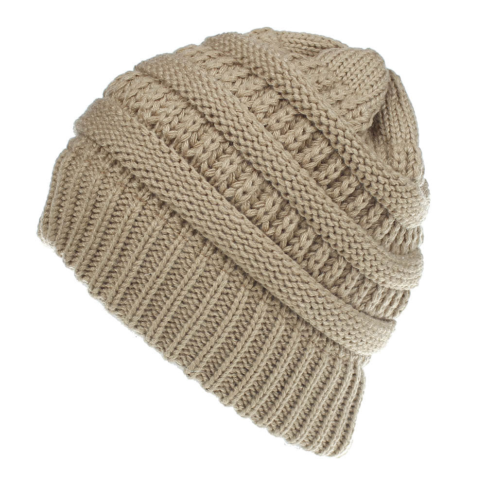 Solid Color Wool Knitted Hat